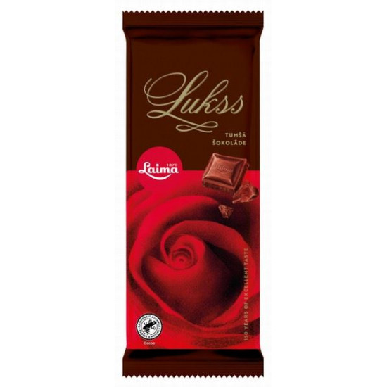 Тёмный шоколад Laima Lukss,90g