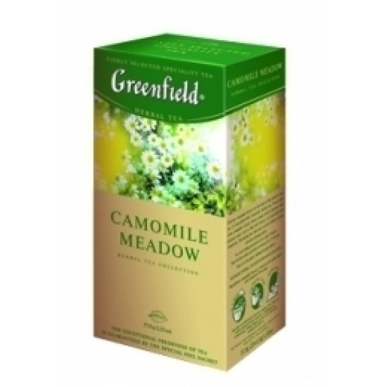 Чай травяной ароматизированный в пакетиках Camomile Meadow, 25x1.5г