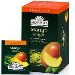 Melnā tēja Ahmad Tea Mango Magic, 20gabx2g