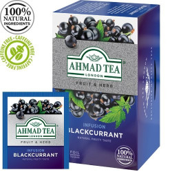 Melnā tēja Ahmad Tea Blackcurrant Burst, upeņu, 20gabx2g