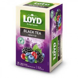 Melnā tēja Loyd ar meža ogu garšu, 20x1,7g