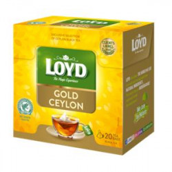 Melnā tēja Loyd Pyramids Gold Ceylon, 20x2g