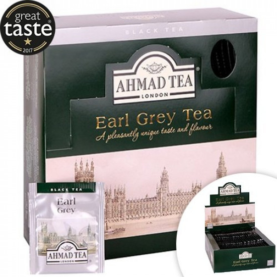 Melnā tēja Ahmad Alu Earl Grey, 100gab x 2g
