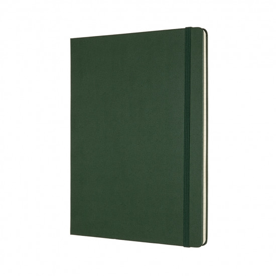 Piezīmju grāmatiņa Moleskine 19x25cm, līnija, cietais vāks, zaļa