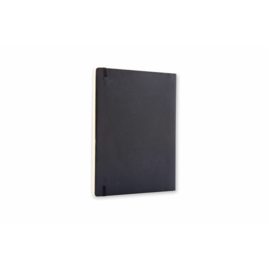 Записная книжка Moleskine Classic 19х25см, белые листы, мягкая обложка, черная