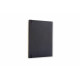 Записная книжка Moleskine Classic 19х25см, белые листы, мягкая обложка, черная