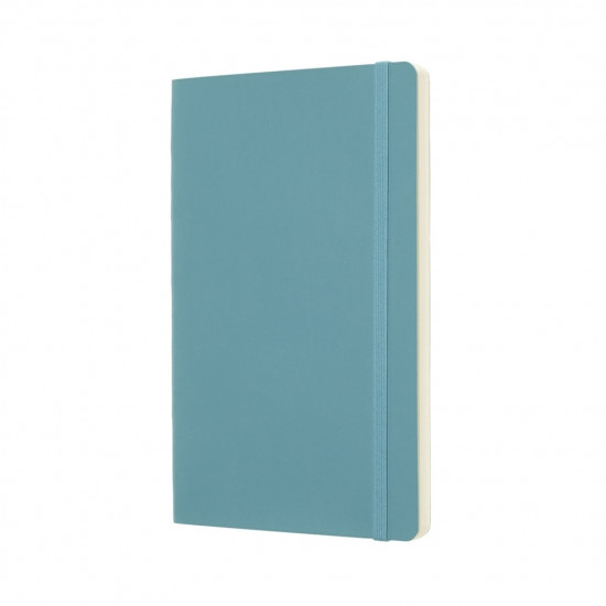 Bloknots Moleskine Classic 13x21cm, baltās lapas, mīkstie vāki, gaiši zils