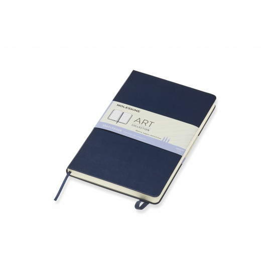 Записная книжка для рисования Moleskine Sketchbooks A4, белые листы, твердая обложка, синяя