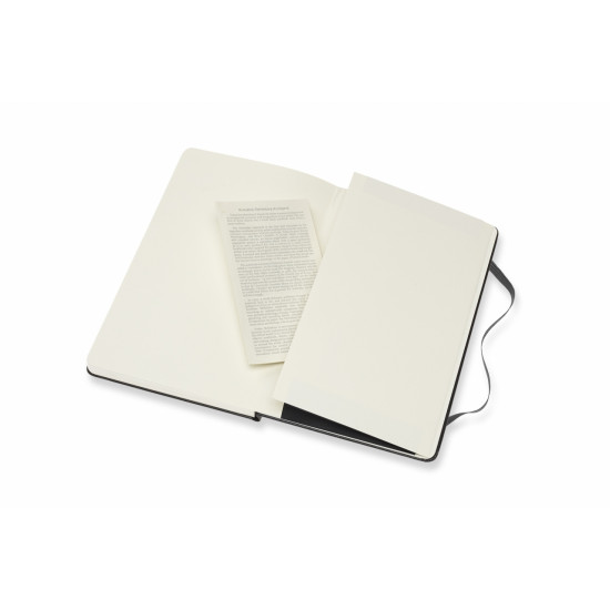 Записная книжка для акварели Moleskine 13х21см, белые листы, твердая обложка, черная