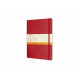 Записная книжка Moleskine Classic 19х25см, белые листы, мягкая обложка, красная