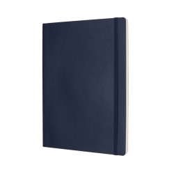 Bloknots Moleskine Classic 19х25cm,  baltās lapas, mīkstie vāki, zils