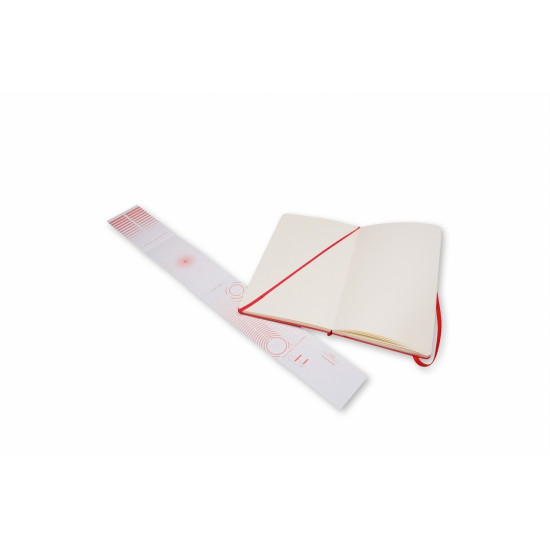 Записная книжка для рисования (Скетчбук) Moleskine 13х21см, белые листы, твердая обложка, красная