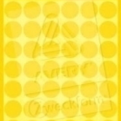 Самоклеящиеся этикетки для маркировки Zweckform 3144 Ø12мм 270шт/уп, желтые
