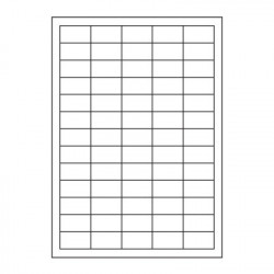 *Uzlīmes Avery Economy ELA001 A4 38x21.2mm 1 lapa
