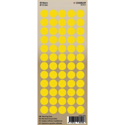 Маркировочные точки Charlot Ø12мм 60шт / лист желтый