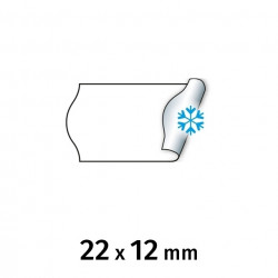 Hinnapüstolilint METO 22x12mm valge külmakindel 6rl/pk