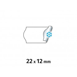 Hinnapüstolilint METO 22x12mm valge külmakindel 6rl/pk
