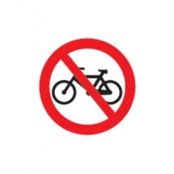 Uzlīme Aizliegts braukt ar velosipēdu