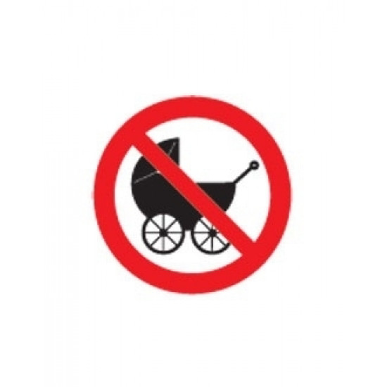 Uzlīme Aizliegts braukt ar bērnu ratiņiem