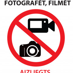 *Uzlīme Bez saskaņošanas fotografēt, filmēt aizliegts, Charlot 150x200mm (A5), 1gab