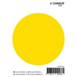 Uzlīmes Charlot Ohutusring 80mm, dzeltens