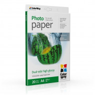 Fotopapīrs ColorWay A4, 220g/m², 20 lapas, abpusējs, glancēts