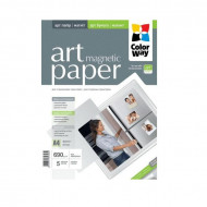 Fotopapīrs ColorWay ART A4, 690g/m², 5lpp/iep, magnētisks, glancēts