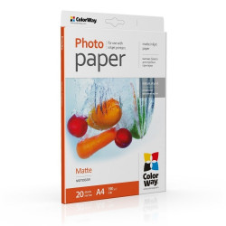 Fotopapīrs ColorWay A4, 190g/m², 20 lapas, matēts