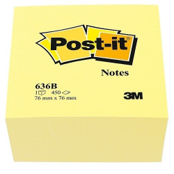 Līmlapiņu kubs POST-IT 450l 76x76 dzeltenas