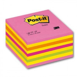 Блок для заметок с клеевым краем 3M Post-it 76x76мм, 450 листов, цвет -  розовый (неон)