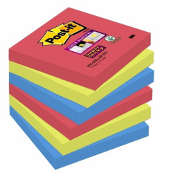 *Līmlapiņas POST-IT Super Sticky Bor Bora 6x90l 76x76, 3 krāsas