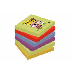 Līmlapiņas POST-IT Super Sticky, 76x76mm, 6x90lpp/iep, 6 krāsas Marrakesh