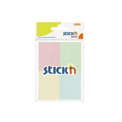 Līmlapiņas StickN 21090, 38x50mm, 50 gab x4 pasteļkrāsas