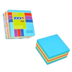 Līmlapiņu kubs StickN 21535, 51x51mm, 250 lapas, zili toņi