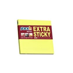 Līmlapiņas StickN 21670 Extra sticky 76x76mm 90 lapas dzeltena