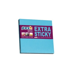 Līmlapiņas StickN 21673 Extra sticky, 76x76mm, 90 lapas, neona zilas