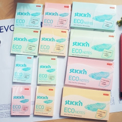 Клейкие листки StickN 21743 Eco 76х51мм синие