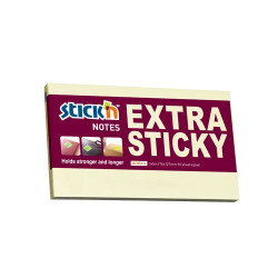 *Līmlapiņas StickN 21664 Extra sticky 76x127mm, 90 lapas, dzeltenas (P)