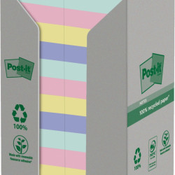 Märkmepaber 3M Post-it® Recycling Assorted 38mmx51mm 24tk/pk 100L