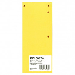 Разделители листов 105x235/50шт, картон желто-горчичный