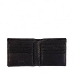 Leather wallet Gianni Conti, for man, black