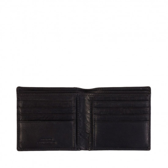 Leather wallet Gianni Conti, for man, black
