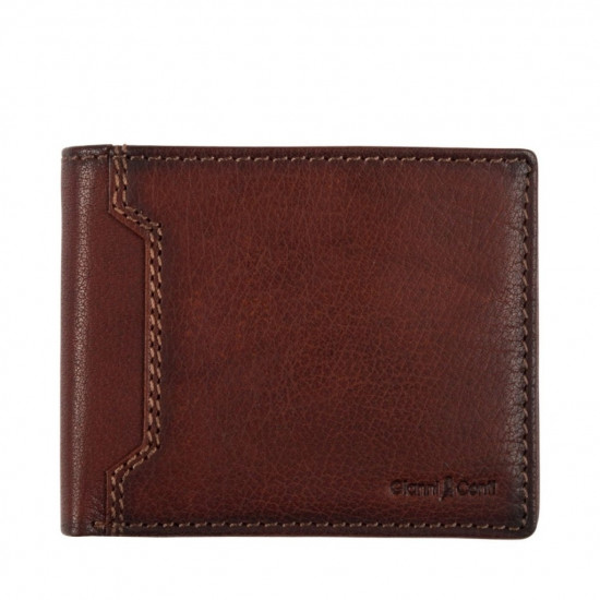 Leather wallet Gianni Conti, for man, tan