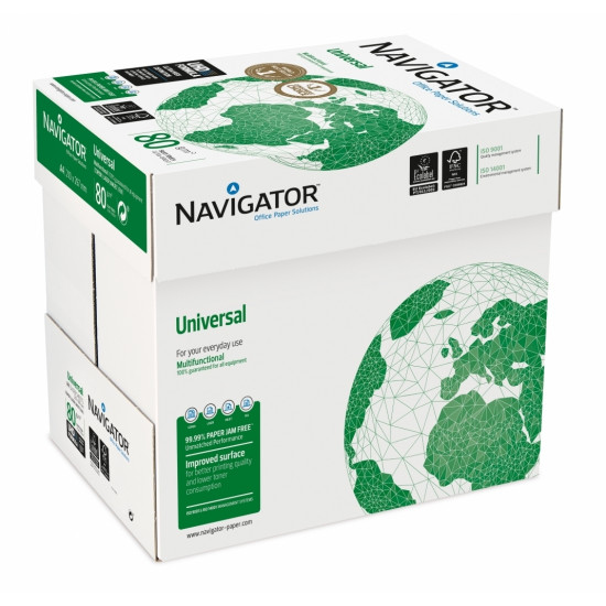 Papīrs Navigator A4, 80g/m², 500lpp/iep, balts