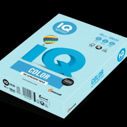 Krāsains papīrs IQ, A4, 80g/m², 500 loksnes, MB30, Medium blue