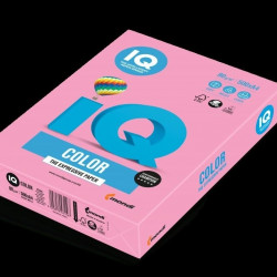 Krāsains papīrs IQ, A4, 80g/m², 500 loksnes, PI25, Pink