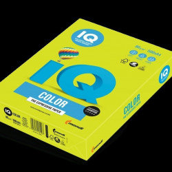 Krāsains papīrs IQ, A4, 80g/m², 500 loksnes, NEOGN, Neon Green