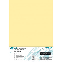 Бумага для офисной техники College, цветная A4/80г/50л, №YE23. Цвет - светло-желтый