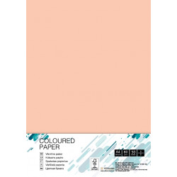 Krāsains papīrs College A4, 80g/m², 50 loksnes, Salmon SA24