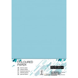 Бумага для офисной техники College, цветная A4/80г/50л, №OBL70. Цвет - синий (лёд)